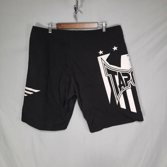 Tap Out Shorts Mens Size 38 Black Boxing MMA Martial Arts Adjustable Y2K 2000s - Picture 3 of 8